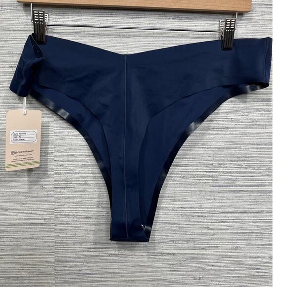 NWTS OneWith High Waisted Thong Bottom Swimsuit / Size-XL - Picture 4 of 12